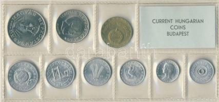 1972. 2f-10Ft 9db klf érmés forgalmi sor fóliatokban T:1