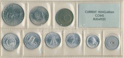 1975. 2f-10Ft 9db klf érmés forgalmi sor fóliatokban T:1