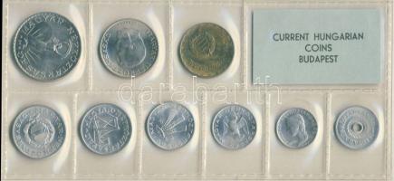 1976. 2f-10Ft 9db klf érmés forgalmi sor fóliatokban T:1