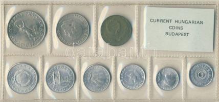 1980. 2f-10Ft 9db klf érmés forgalmi sor fóliatokban T:1