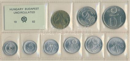 1982. 2f-10Ft 9db klf érmés forgalmi sor fóliatokban T:1
