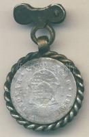 1891. 1Ft medálba helyezett hamisítvány! T:3