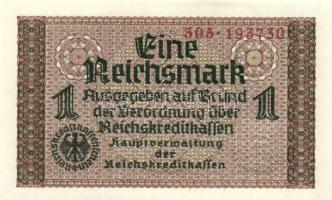 Német 3. Birodalom 1939. 1M (3x) egymás utáni sorszámmal T:I