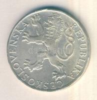 Csehszlovákia 1948. 50K Ag "Prágai felkelés" T:2