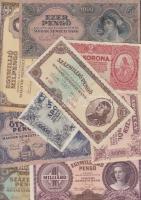 Vegyes bankjegy tétel, összesen 62db, magyar koronák, pengők, forintok, jugoszláv, lengyel, csehszlo...