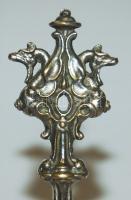 Fém csengő szépen kidolgozott nyéllel 13cm magas