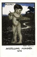 München Expo 1908 painting s: Müller-Hofmann