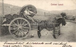 Italian folklore from Lazio wine carriage, Olasz folklór Lazióból, Boros szekér