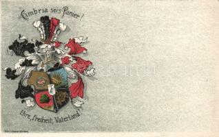 Bavarian school absolvents, coat of arms litho