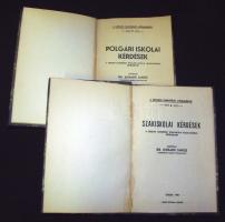 1936/1938 Szegedi Tankerület Közleményei 2. és 4. rész - Polgári iskola kérdések + Szakiskola kérdés...