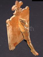 2 részes cserkész faragvány - könyvtámasz