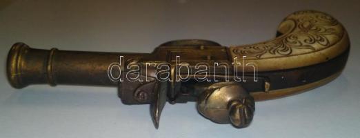 Régi csontmarkolatos pisztoly igényesen kidolgozott gyűjtői replikája