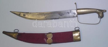 Régi indiai tőr hüvellyel / Old indian dagger 35 cm