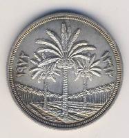 Irak 1972. 1D Ag "25 éves a Központi Bank" T:2