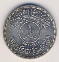 Irak 1972. 1D Ag "25 éves a Központi Bank" T:2