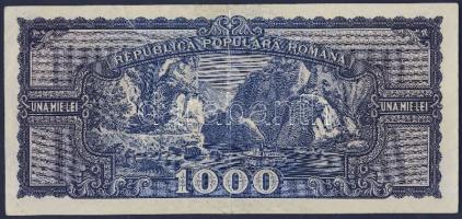 Románia 1950.9.20. 1000L T:II-(hajtásnál apró papírszakadás)