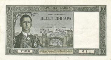 Jugoszlávia 1939. 10D T:II