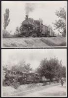 2 db régi MÁV gőzmozdony fotó