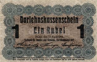 Oroszország/I. világháború/német megszállás/Darlehnskasse Ost, Posen 1916. 1R T:III