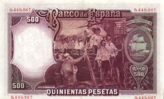 Spanyolország 1928. 25P + 1931. 500P T:II-,II