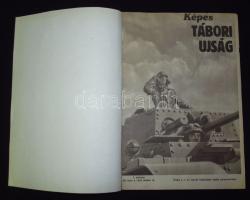 1943 Képes Tábori Újság 11 db száma bekötve kemény borító nélkül