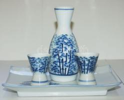 Kínai porcelán szakés készlet szép állapotban / Chinaware sake set