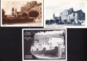 6 db háború előtti Sopron képeslap