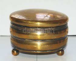 Kör alapú réz ékszeres doboz d:12cm
