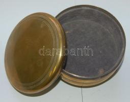 Kör alapú réz ékszeres doboz d:12cm