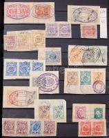 Peru kb. 600 okmánybélyeg + 25 db okmány okmánybélyegekkel az 1950-es évekből, Magyarországon ritkán felbukkanó anyag