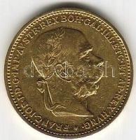 Ausztria 1892 20K arany 6,775gr T:2 Aranyárban !