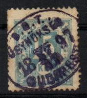 DGT 15kr "D.G.T. ÜGYNÖKSÉG 1897 BUDAPEST"