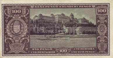 1945. 100P (3x)feltűnően eltérő színváltozatok! T:II-,III