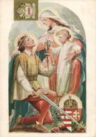 Hungarian patriotic card, Mother Mary s: Márton (EB)
