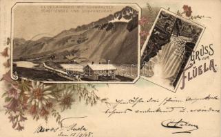 1898 Flüela Pass litho