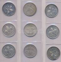 1992-93. 200Ft Ag "MNB" (9x) T:1,2