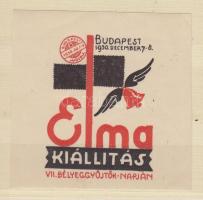 1930 Elma bélyegkiállítás emlékív darabja