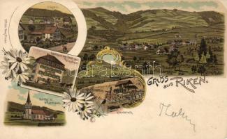 Riken with stone pit and sawmill litho