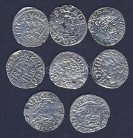 I.Mátyás 1458-1490. Denár Ag (8x) T:vegyes
