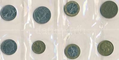 1915-1997. Kis nyugat-európai fémpénz gyűjtemény, Franciaország és Nagy-Britannia pénzei, összesen 4...