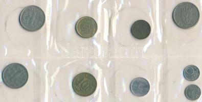 Finnország 1974-83. 5p (2x) + 10p (2x) + 1M (2x) + Norvégia 1957-1974. 10ö (2x) + 1K + Svájc 1963-91. 1R, 2R, 5R (2x) + 10R, 20R (3x) + 1/2Fr (3x) + 1Fr T:vegyes