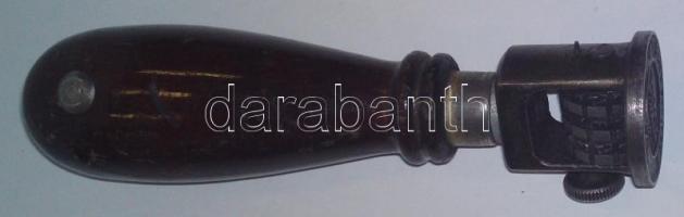 Régi, fanyelű "Nyírgelse" köriratos dátum bélyegző / Railways stamper 14 cm