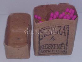 Régi Szikra gyufás doboz eredeti gyufákkal