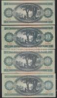 1949-1962. 10Ft (4x) klf évszámokkal! T:II,III