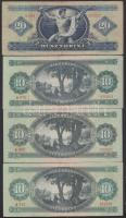 1949. 20Ft + 1957-1962. 10Ft (3x) klf évszámokkal! T:III,II