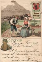 1899 Suchard cocoa with view to Glaris litho (EK)