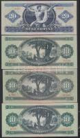 1949-1957. 10Ft (3x) klf évszámokkal! + 1969. 20Ft T:II