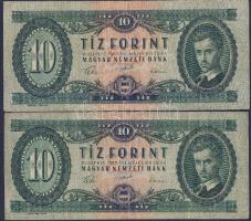 1957. 10Ft (2x) T:III