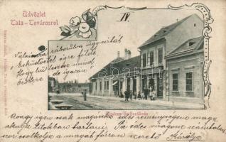 Tata-Tóváros Griff Szálloda Strausz Jakab üzletével (fl)