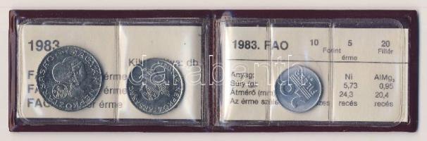 1983 "FAO" sor 20f, 5Ft, 10Ft eredeti plasztikcsomagolásban, tanúsítvánnyal T:BU